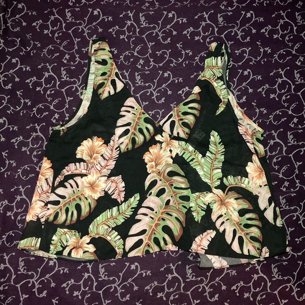 Wilfred Tropical Leaf Print Women's Top